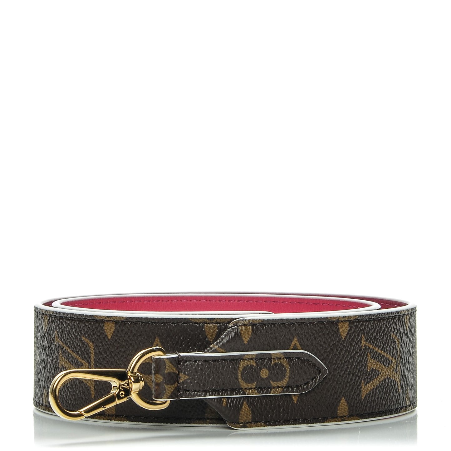 Monogram Bandouliere Shoulder Strap Hot Pink