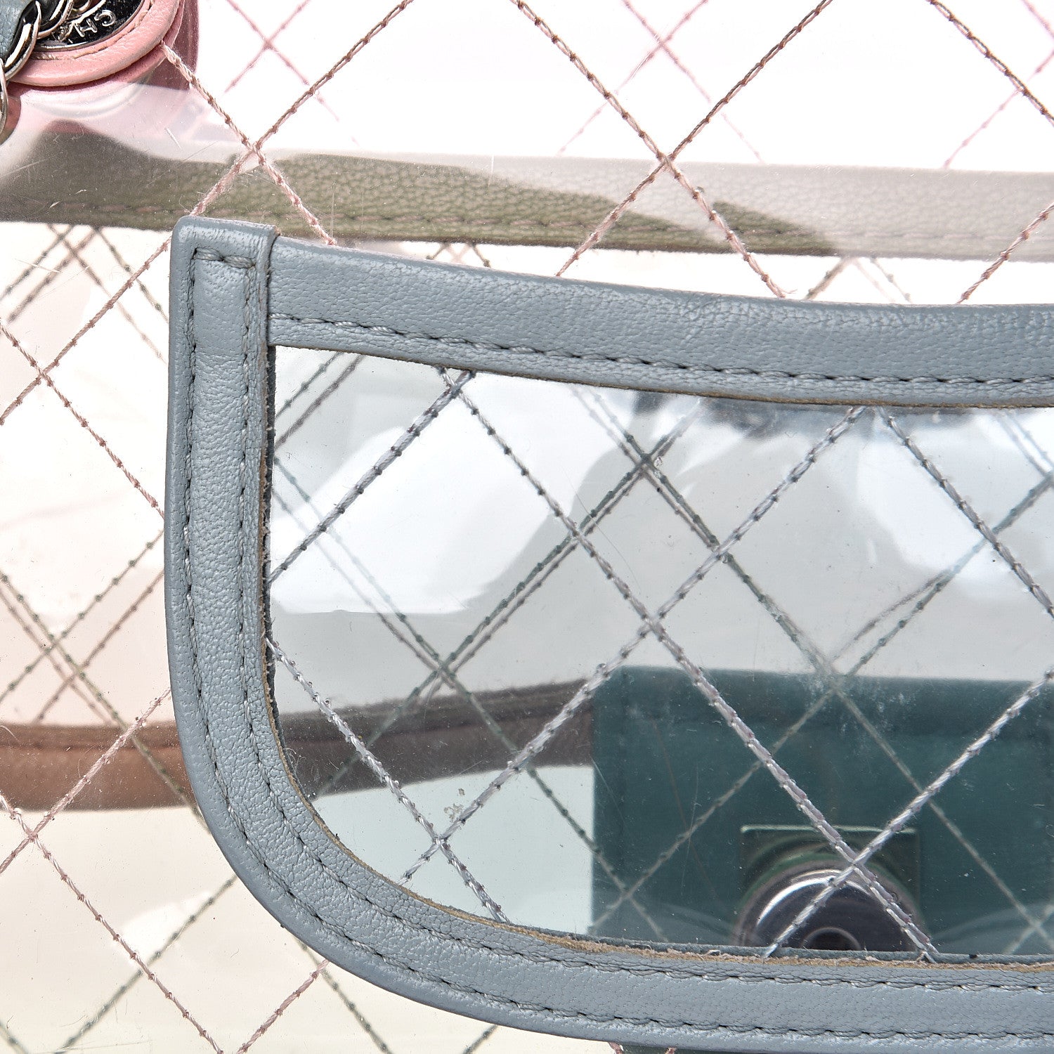 Chanel Lambskin PVC Quilted Mini Coco Splash Flap Blue Green 11 of 11