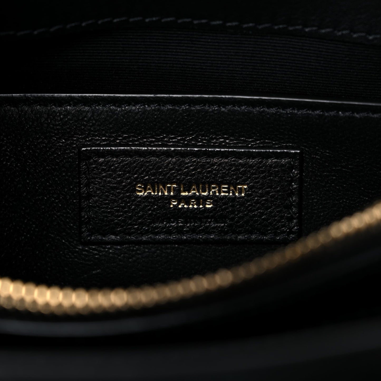 Suede Calfskin Y Quilted Monogram Small Loulou Chain Satchel Black
