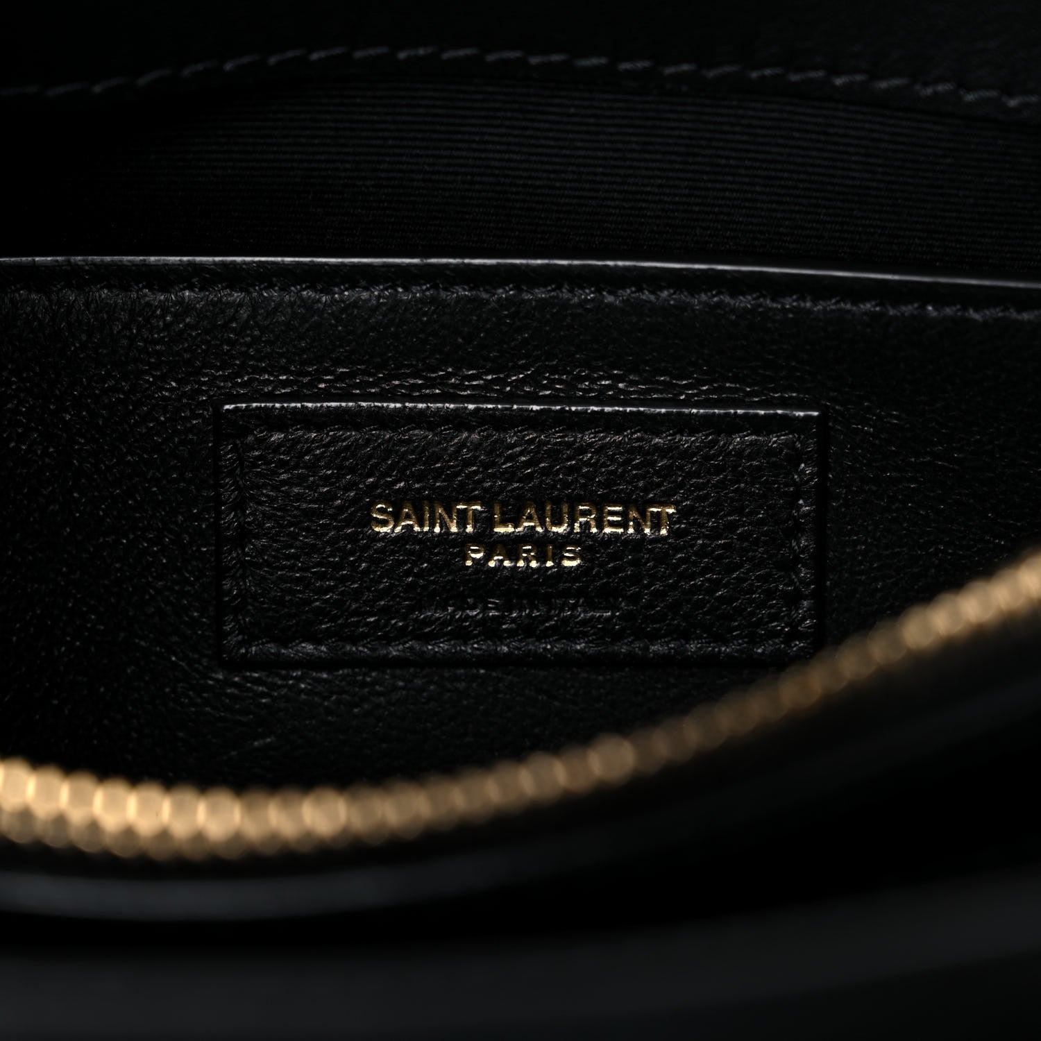 Saint Laurent Suede Calfskin Y Quilted Monogram Small Loulou Chain Satchel Black 7 of 14