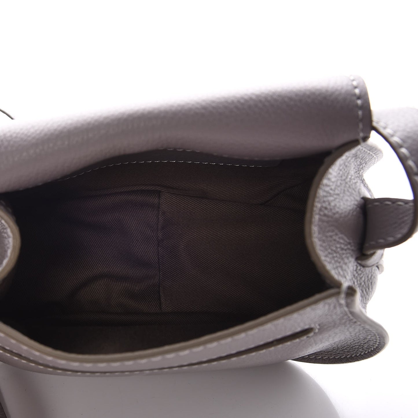 Calfskin Mini Marcie Round Crossbody Bag Cashmere Grey