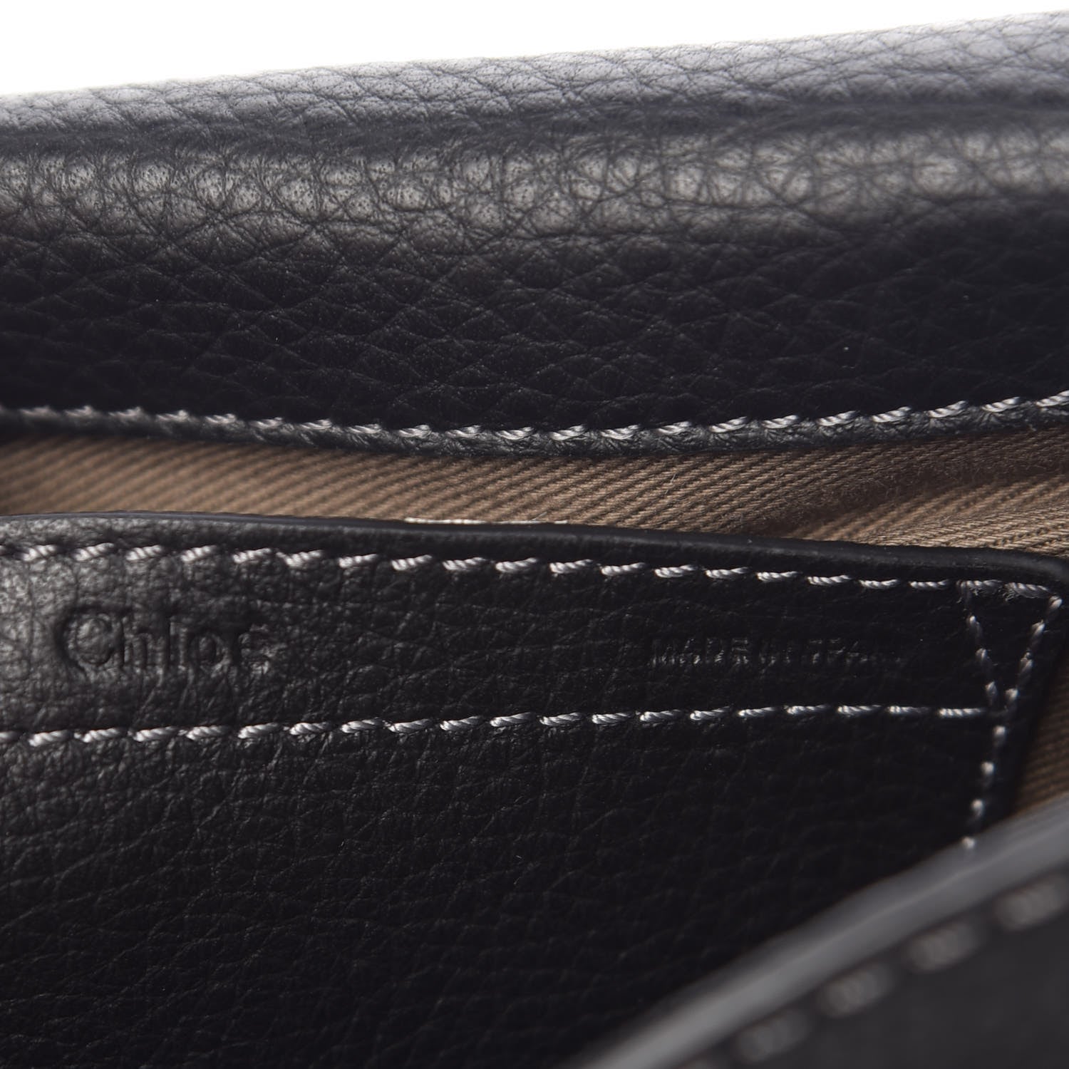 Chloe Calfskin Mini Marcie Round Crossbody Bag Black 6 of 9