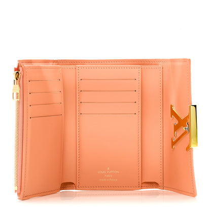 Louis Vuitton Taurillon Capucines Compact Maxi Wallet Apricot Orange 5 of 7