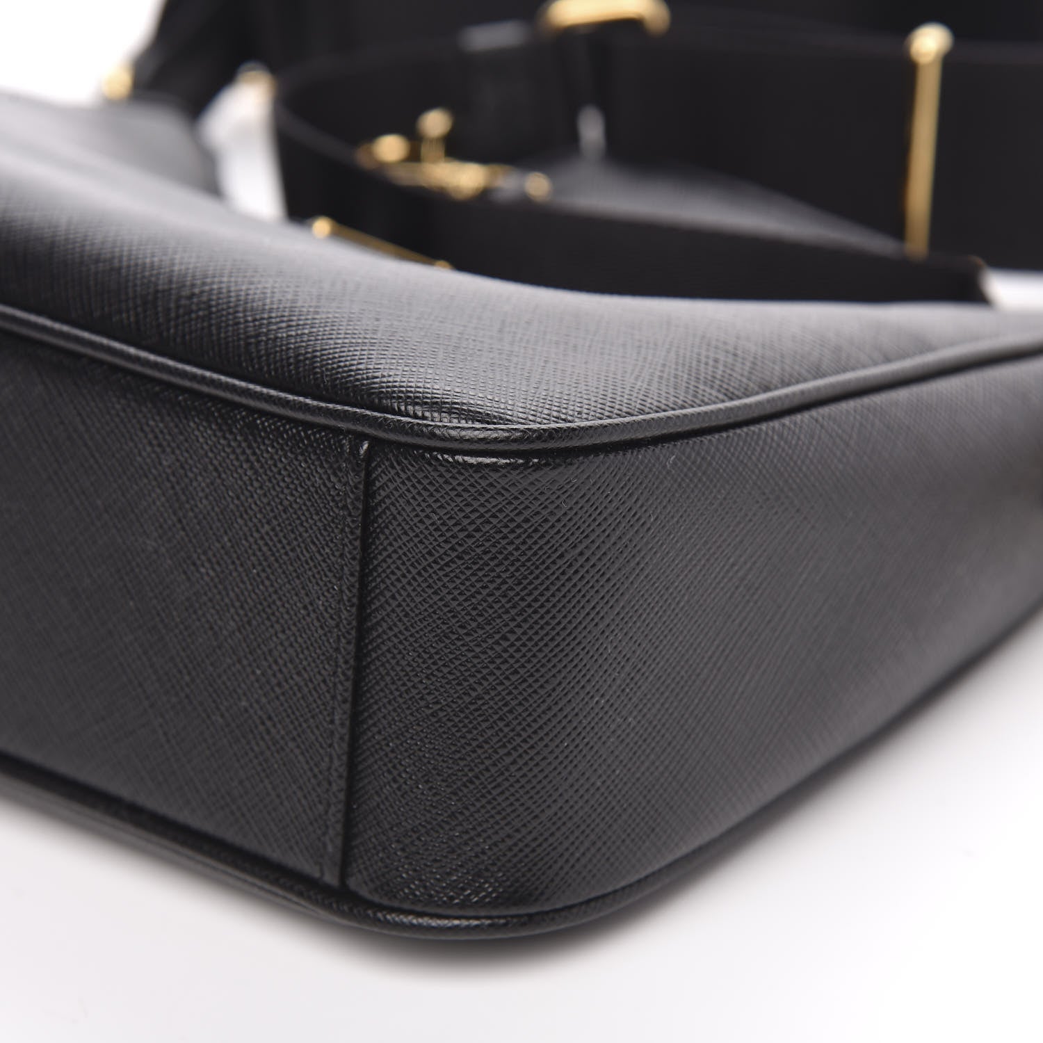 Prada Saffiano Lux Re-Edition 2005 Shoulder Bag Black 9 of 9