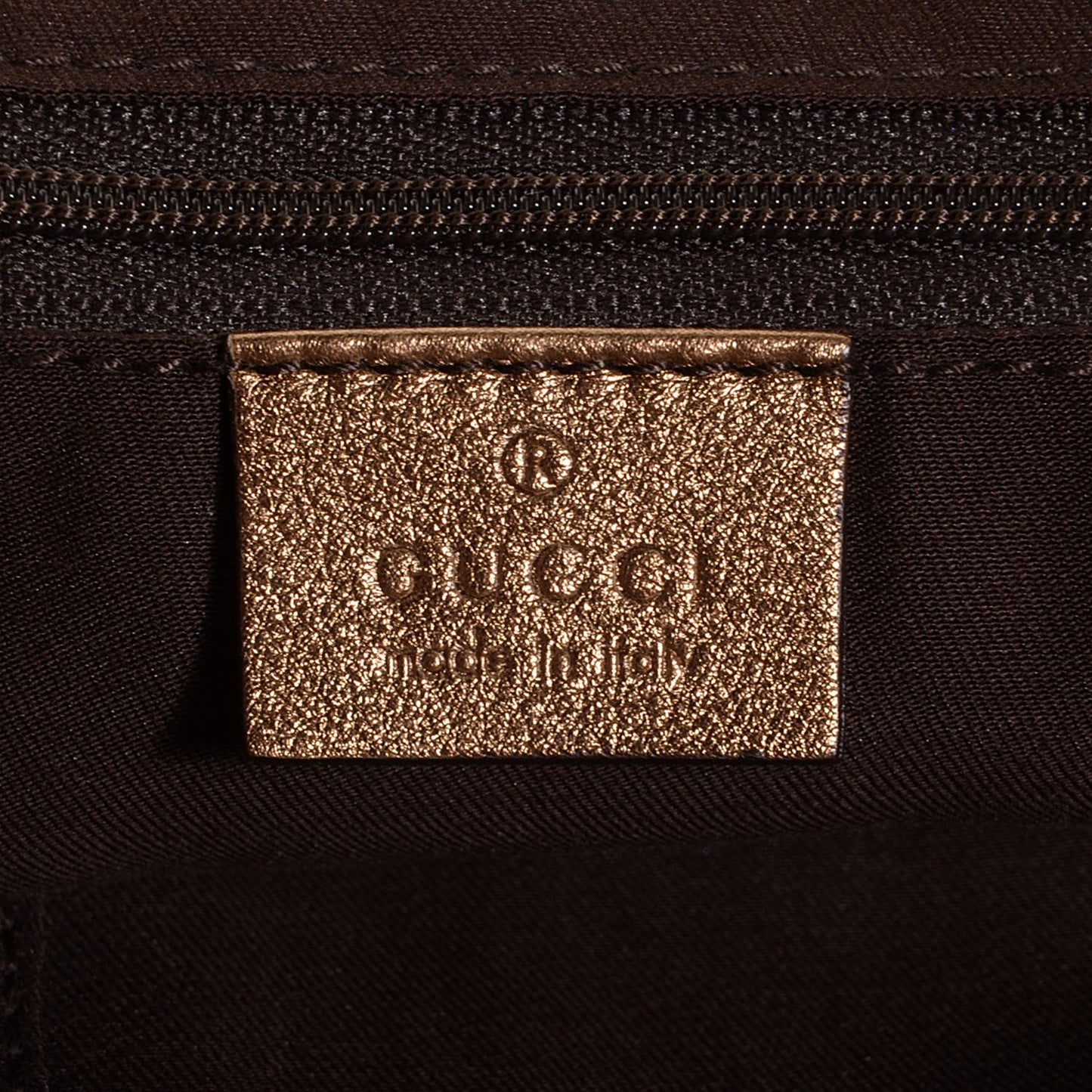 Satin Monogram Medium Abbey Shoulder Bag Bronze