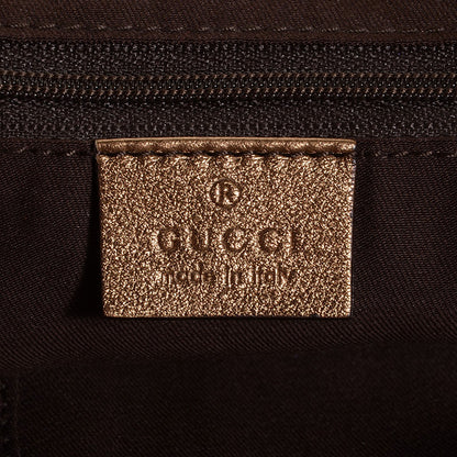 Gucci Satin Monogram Medium Abbey Shoulder Bag Bronze 6 of 7