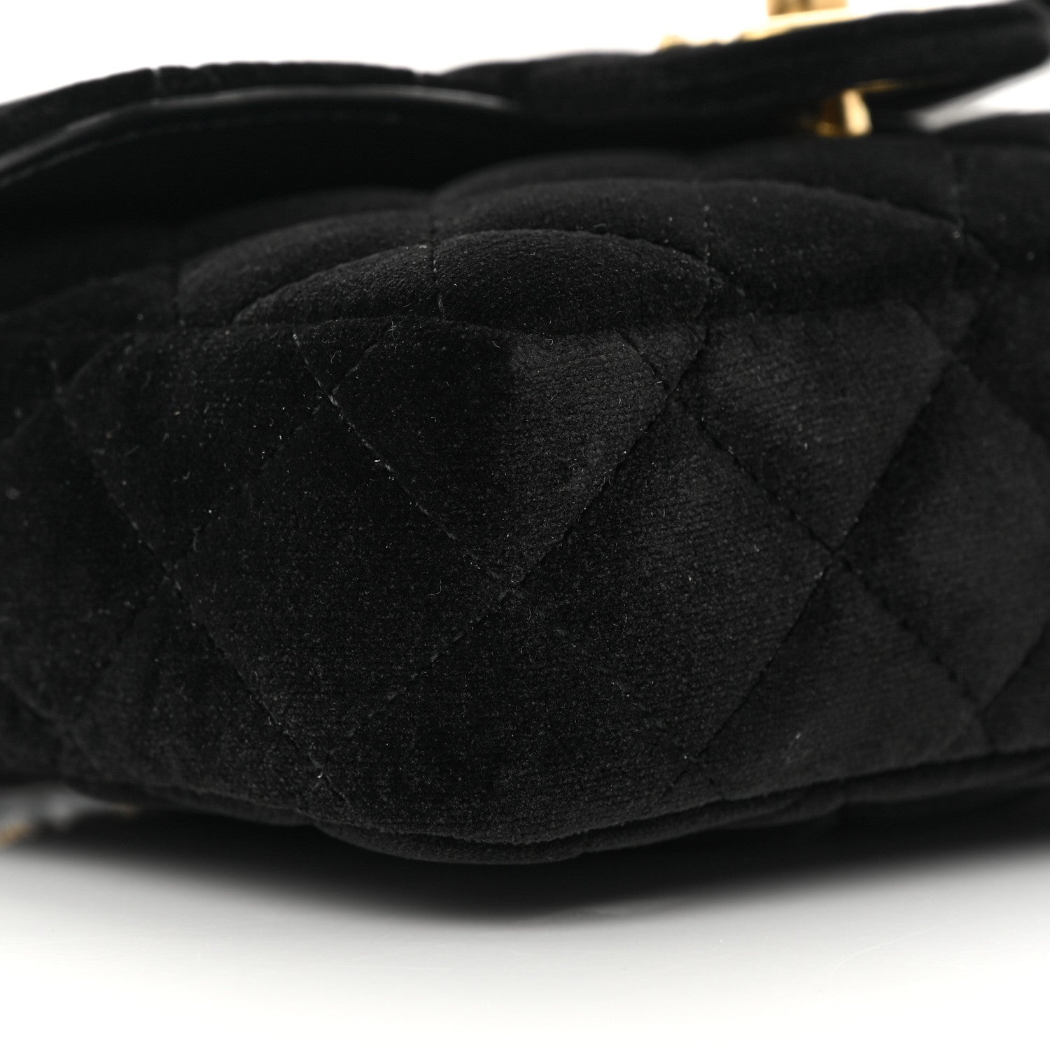 Chanel Velvet Enamel Mini Flap Black 9 of 15