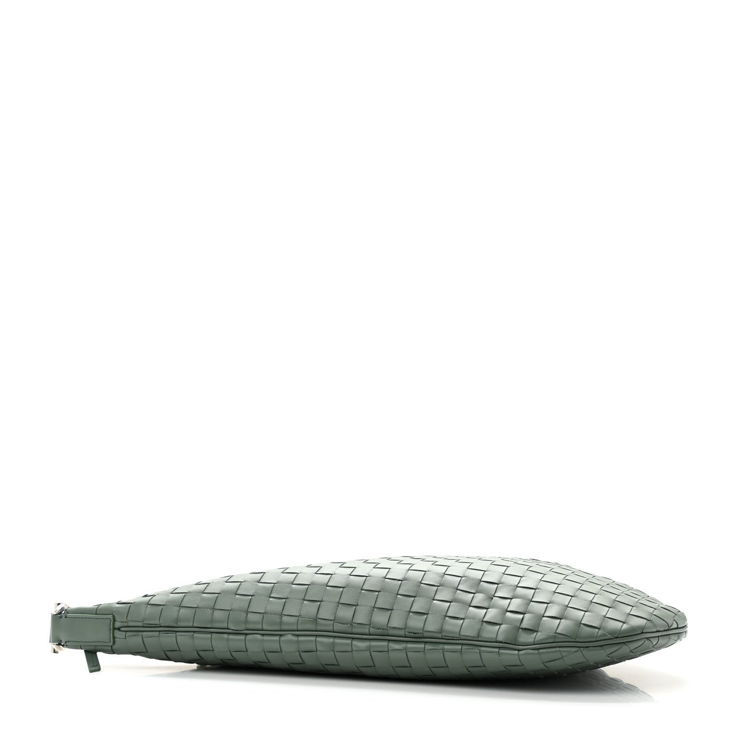 Calfskin Intrecciato Virgule New Sauge