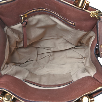 Chloe Lambskin Medium Heloise Satchel Chestnut 4 of 4