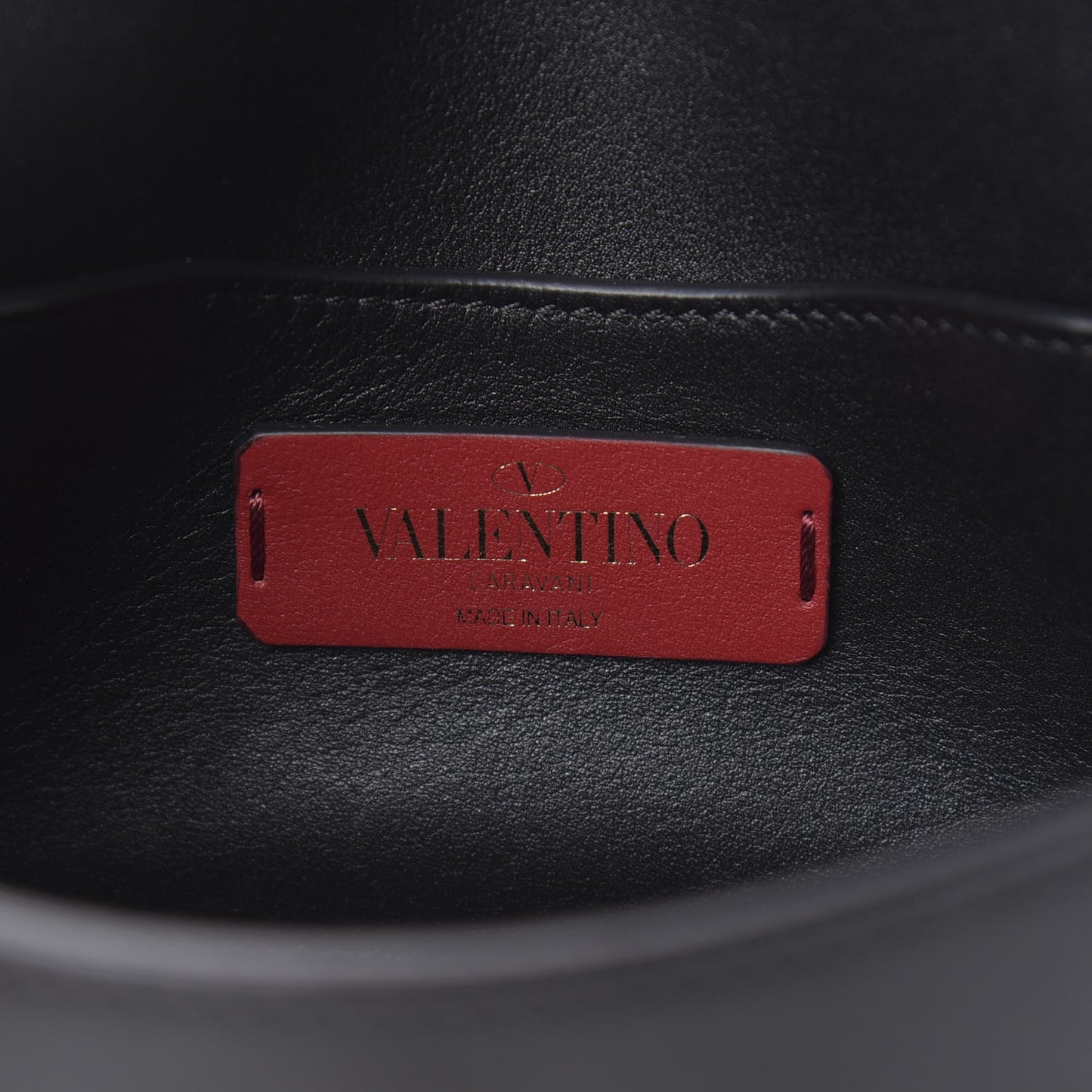 Vitello Mini Rockstud Crossbody Bag Black