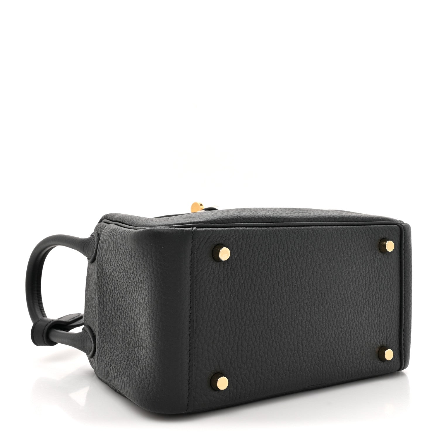 Hermes Taurillon Clemence Mini Lindy 20 Black 4 of 11