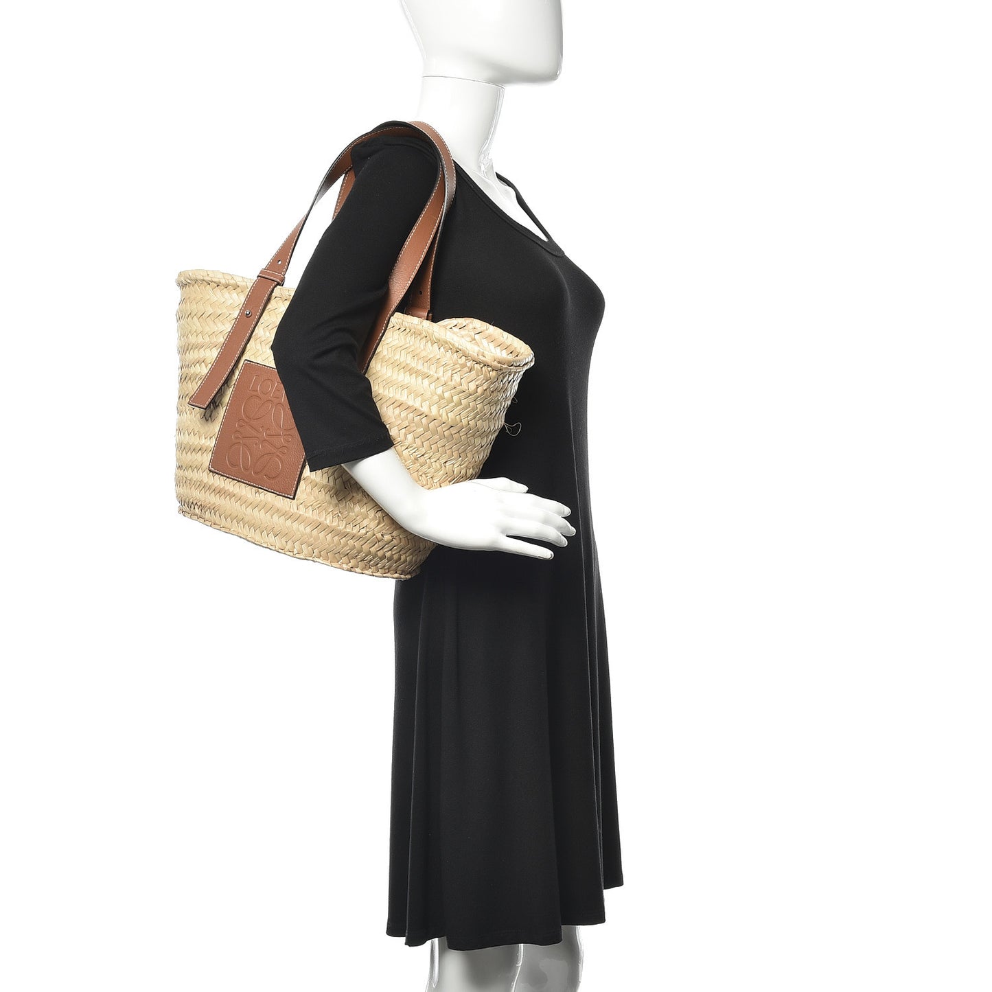 Raffia Basket Tote Natural Tan