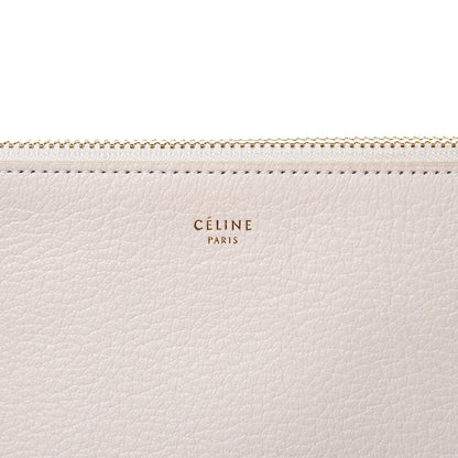 Celine Goatskin Large Trio Crossbody Bag White 8 of 14