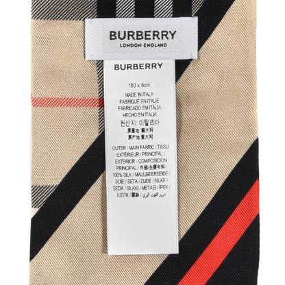 Burberry Silk Montage Print Skinny Scarf Archive Beige 3 of 4