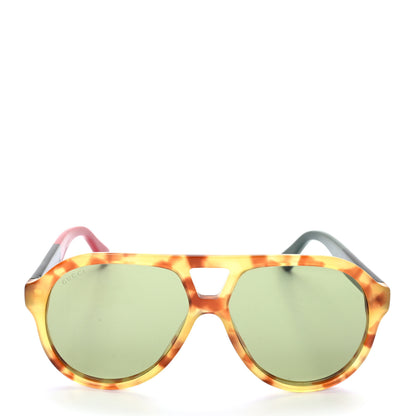 Gucci Acetate Aviator Urban Sunglasses GG0159S Light Tortoise 2 of 10