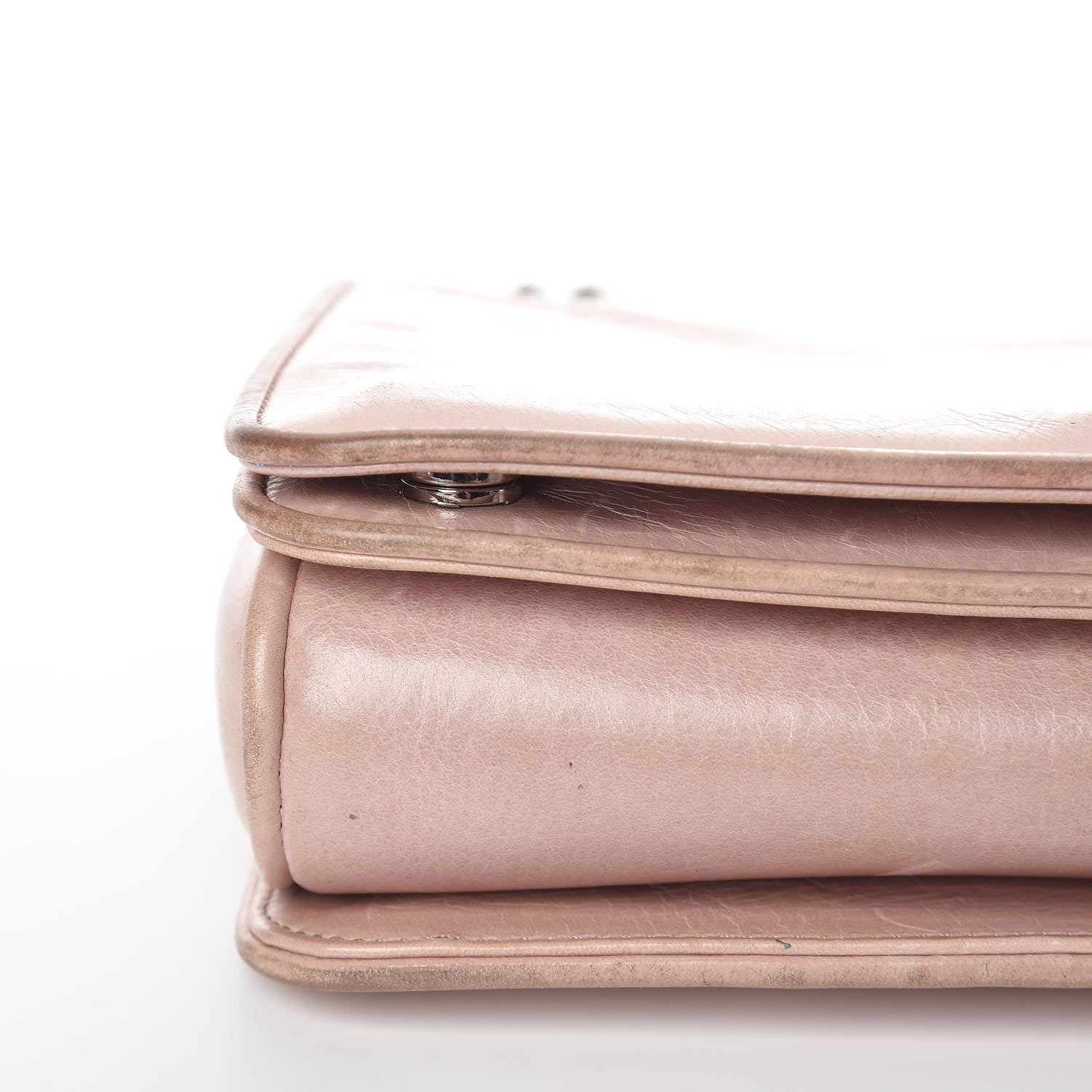Miu Miu Vitello Shine Club Shoulder Bag Mughetto 23 of 29