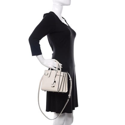 Saint Laurent Grained Calfskin Nano Sac De Jour Porcellana Black 3 of 11