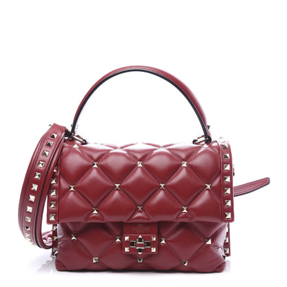 Valentino Garavani Nappa Medium Candystud Top Handle Bag Rosso Valentino 1 of 8