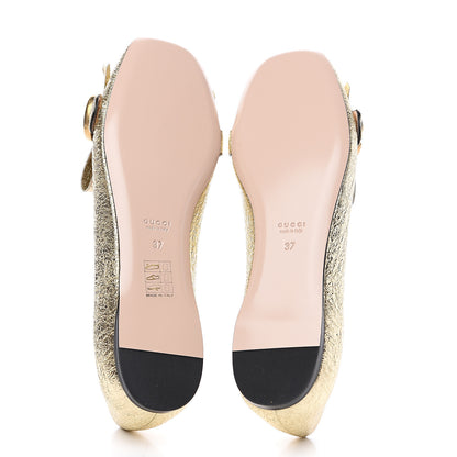 Gucci Galassia GG Marmont Fringe Flats 37 Platino 5 of 9