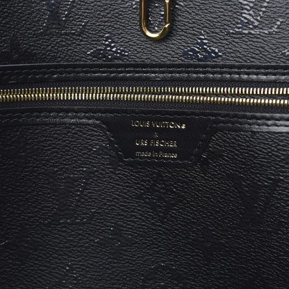 Louis Vuitton X UF Tufted Monogram Neverfull MM Black Red 6 of 10