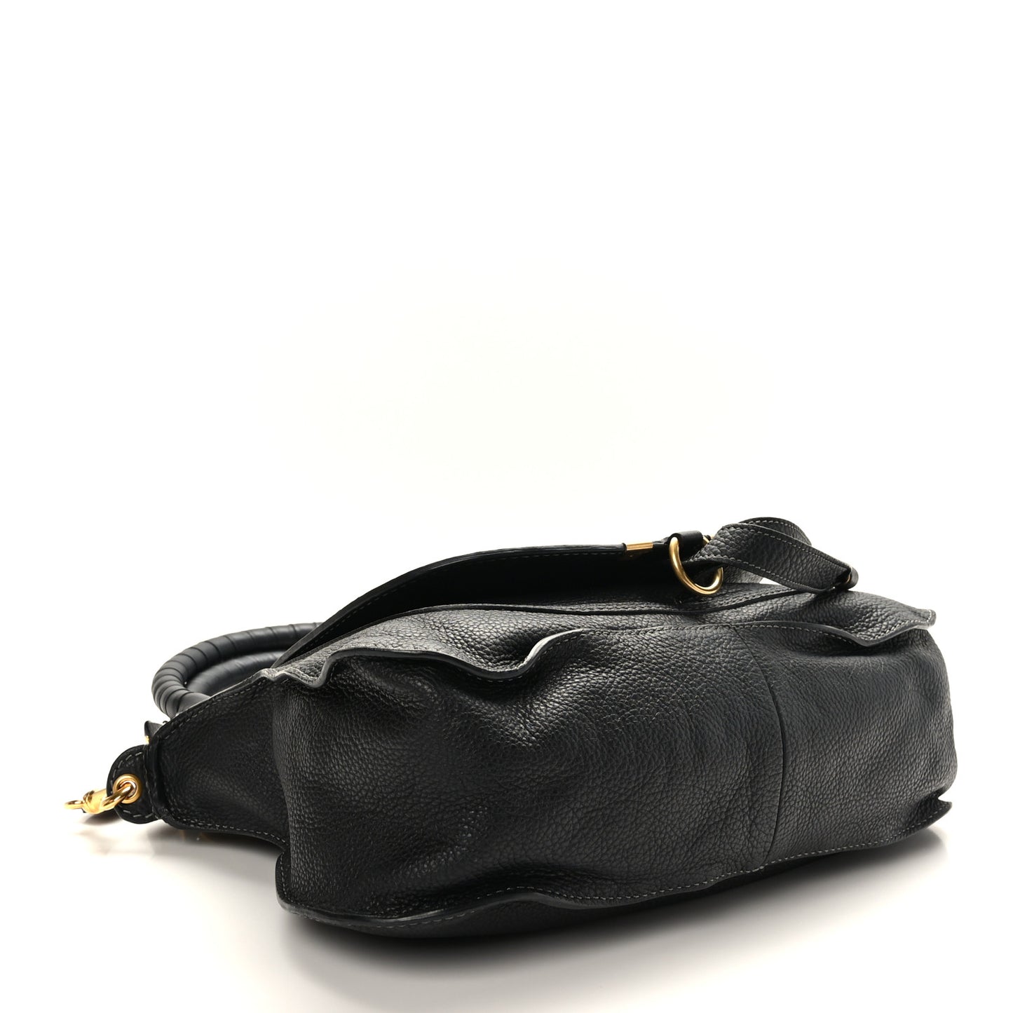 Calfskin Medium Marcie Satchel Black