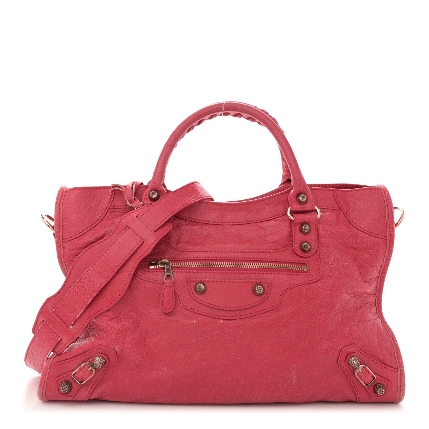 Balenciaga Agneau Giant 12 Rose Gold Hardware City Rose Thulian 1 of 16
