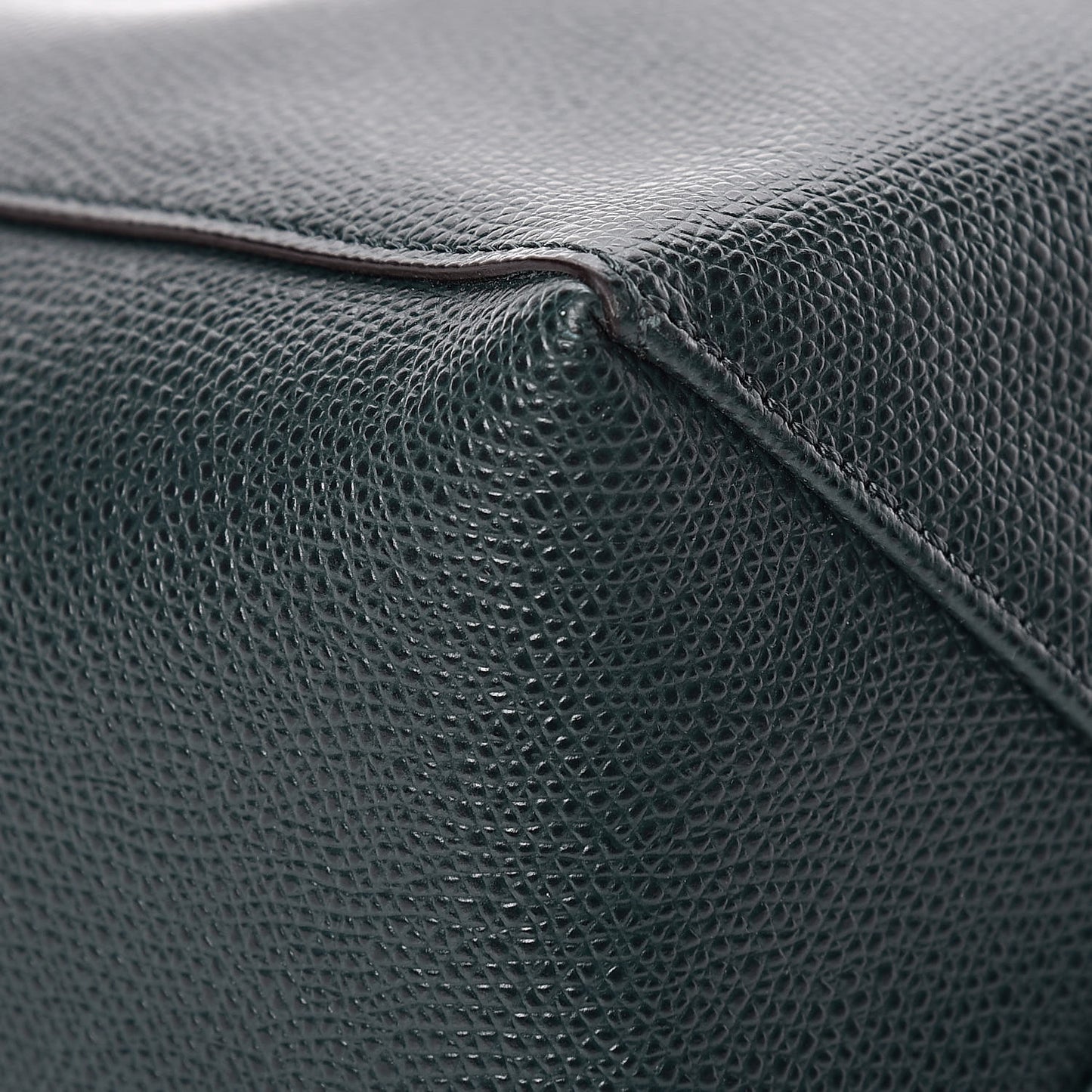 Grained Calfskin Small Vertical Cabas Amazone