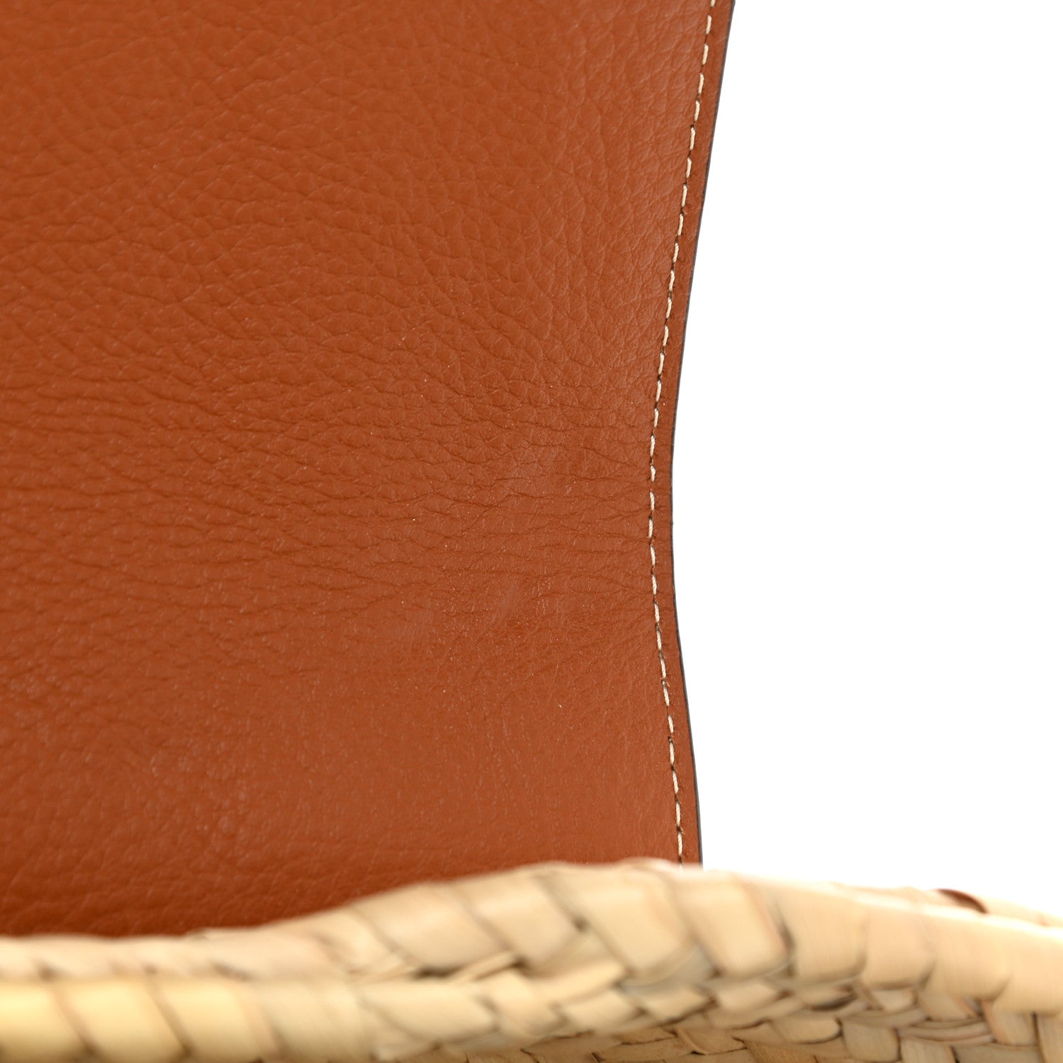 Chloe Raffia Calfskin Marcie Basket Tan 11 of 12