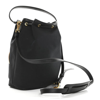 Prada Canvas Drawstring Bucket Black 2 of 9