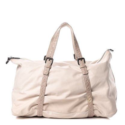 Bottega Veneta Nappa Crocodile Spinnaker Duffle Cream 1 of 15