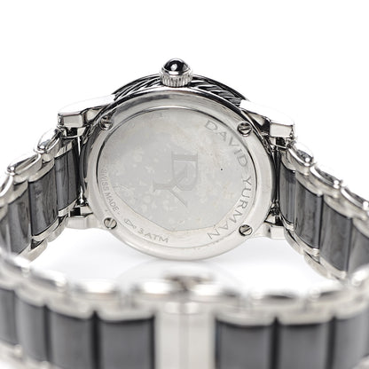 David Yurman Stainless Steel Ceramic Diamond 30mm Classic Quartz Watch Black 5 of 6