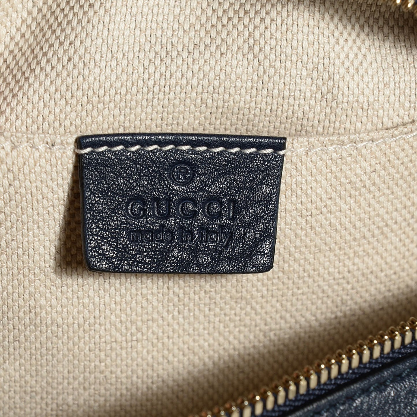 Pebbled Calfskin Small Soho Disco Bag Blue