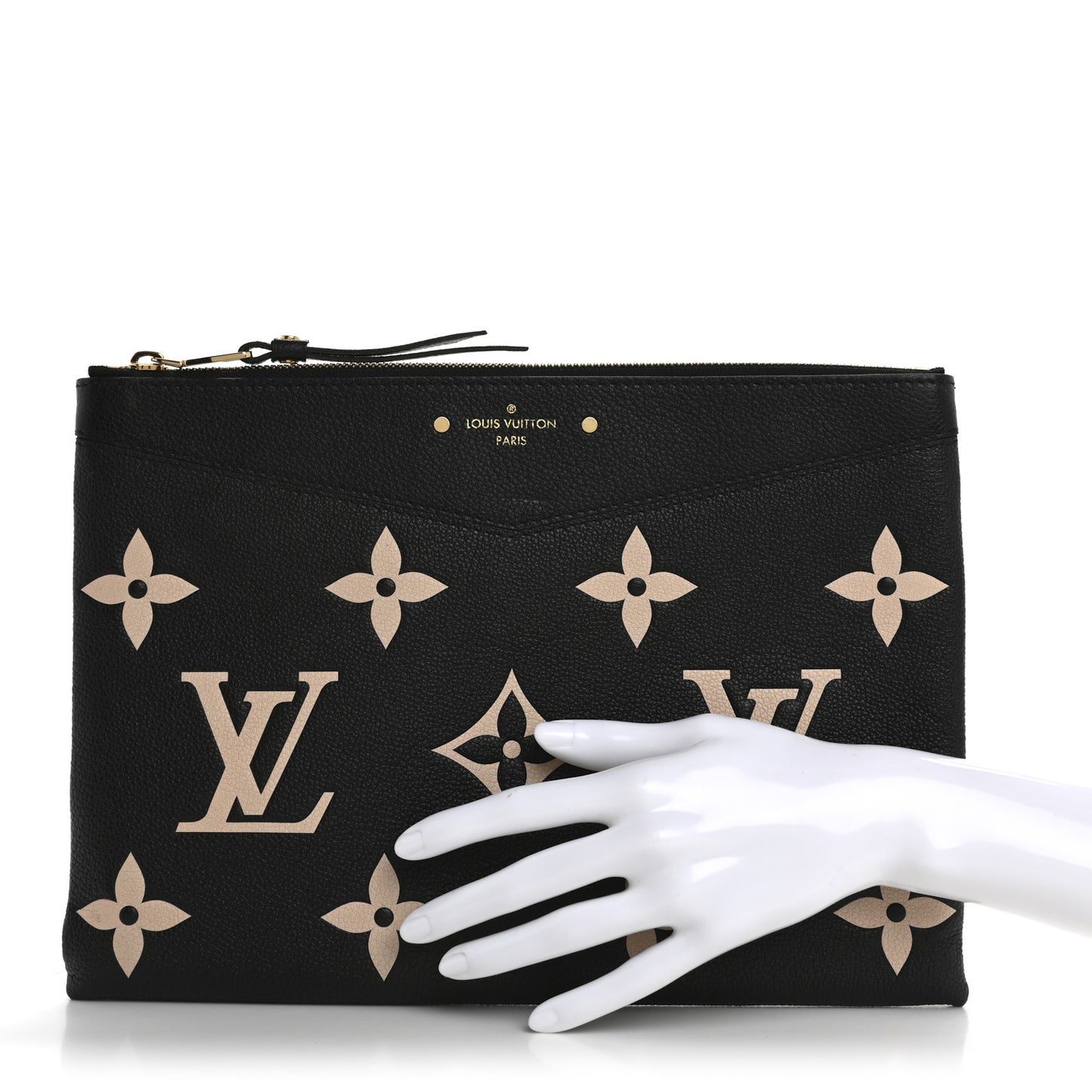 Empreinte Monogram Giant Daily Pouch Black Beige
