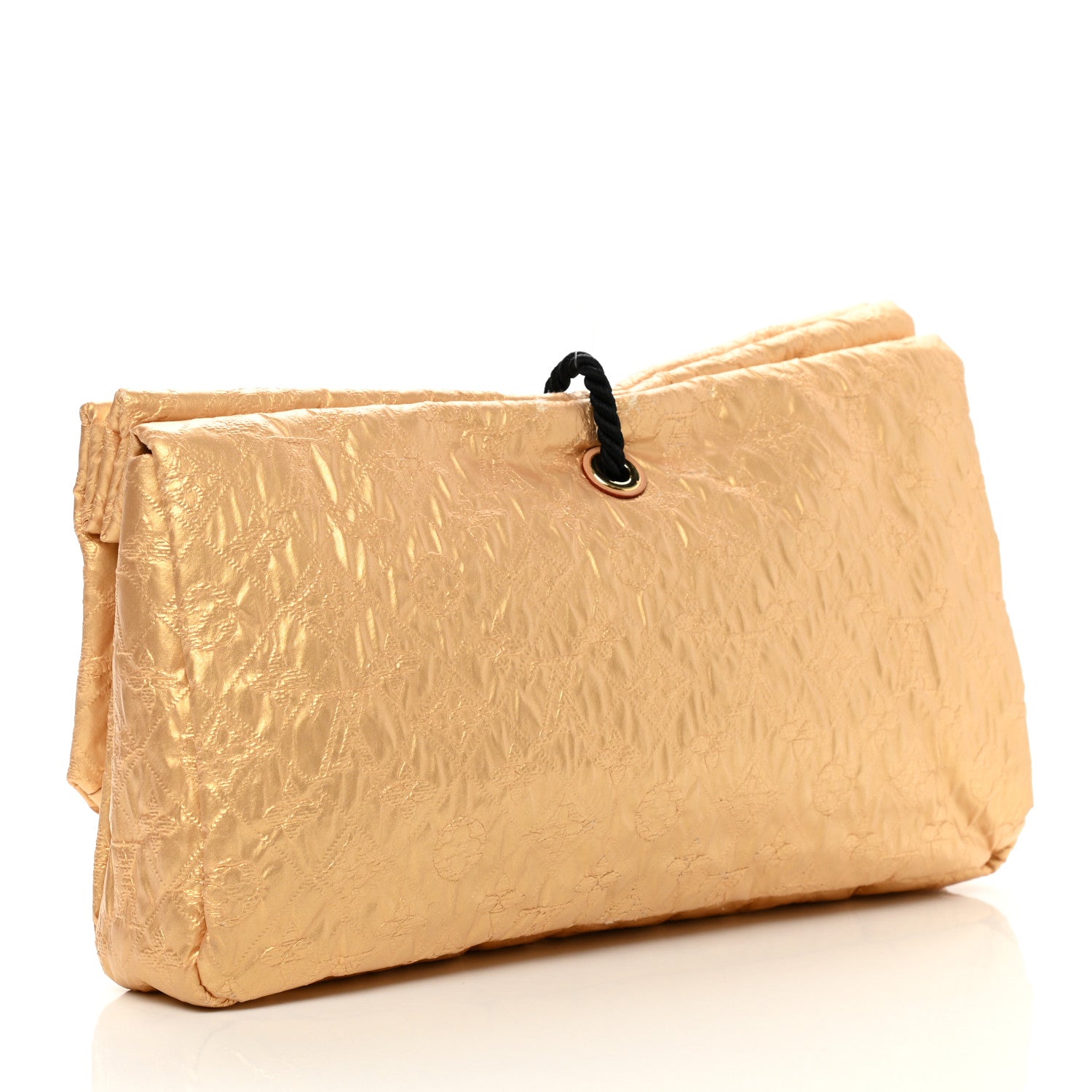 Louis Vuitton Jacquard Quilted Monogram Limelight African Queen Clutch Masai 4 of 15