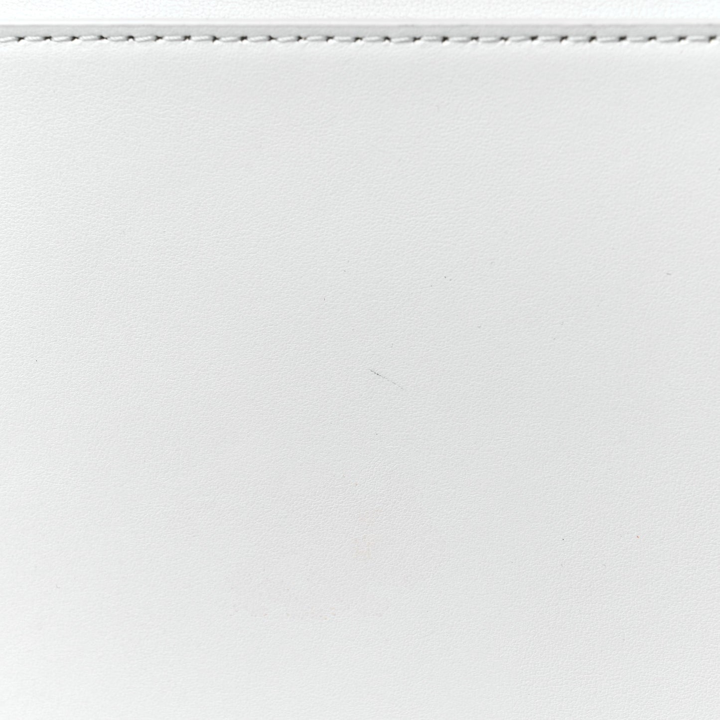 Calfskin LV Ornament Sac Plat 24H Optic White