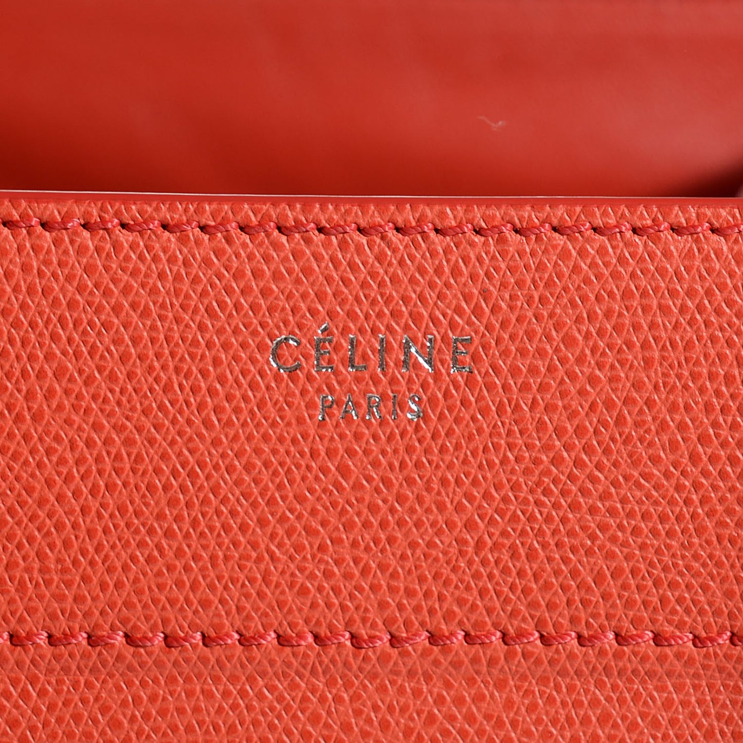 Grained Calfskin Medium Phantom Luggage Coral