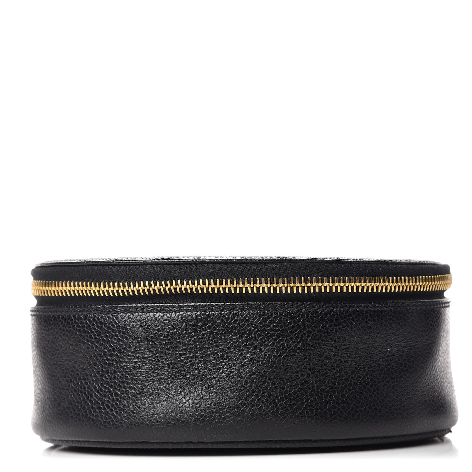 Chanel Caviar Round Jewelry Travel Case Black 1 of 11