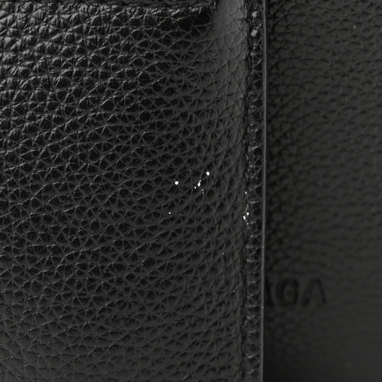 Calfskin Logo Embossed Small Tool 2.0 North-South Tote Black