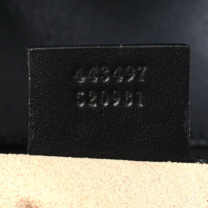 Gucci Calfskin Matelasse Small GG Marmont Shoulder Bag Black 7 of 9
