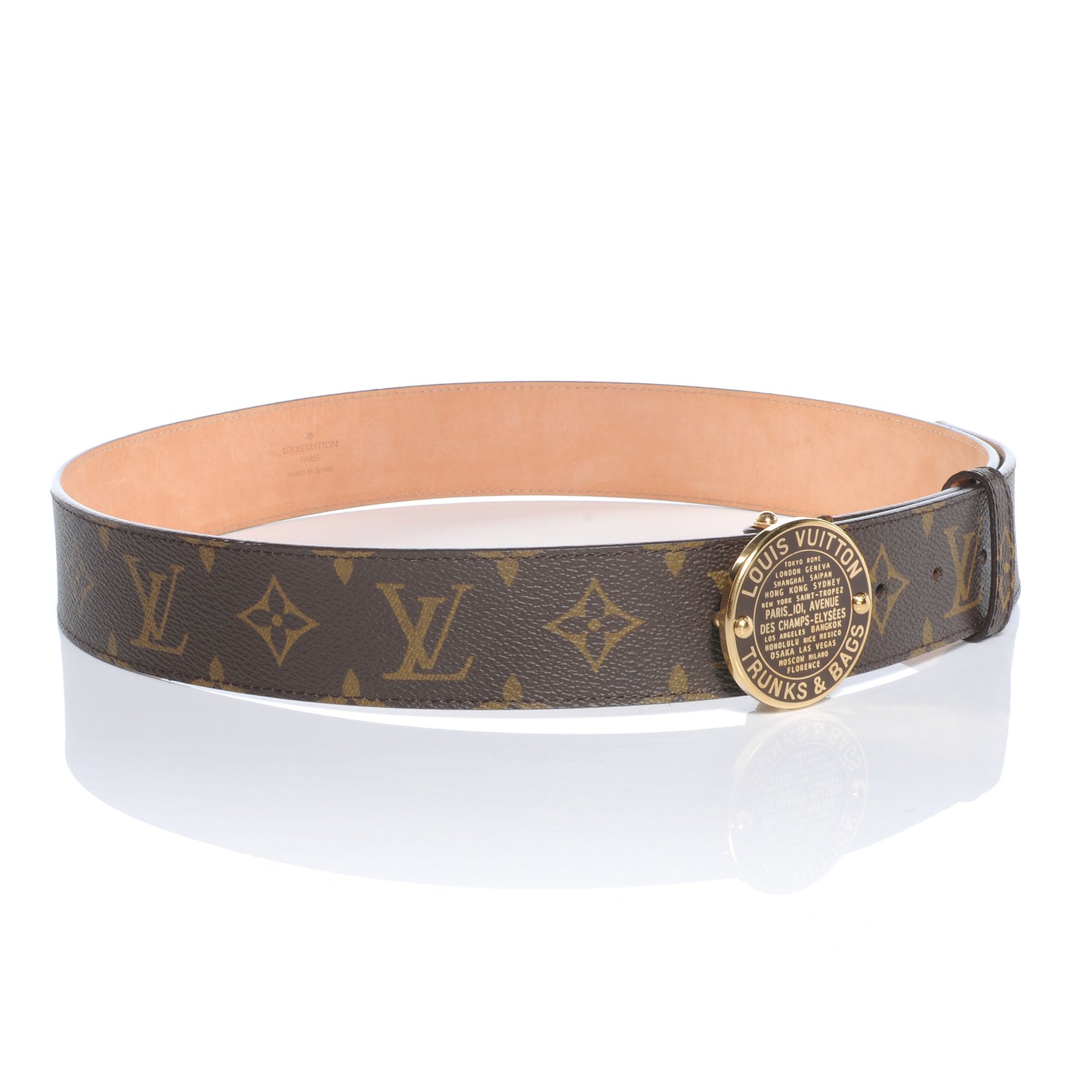 Monogram Trunks and Bags Belt 90 36