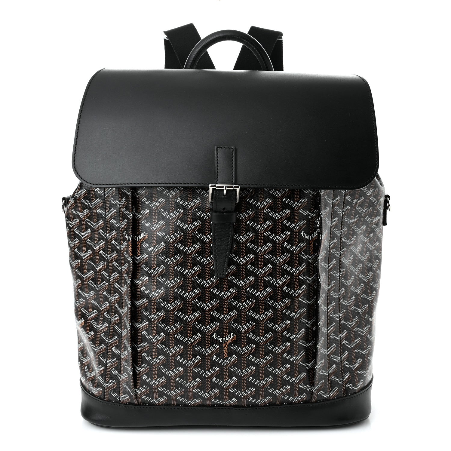 Goyard Goyardine Calfskin Alpin MM Backpack Black 1 of 11