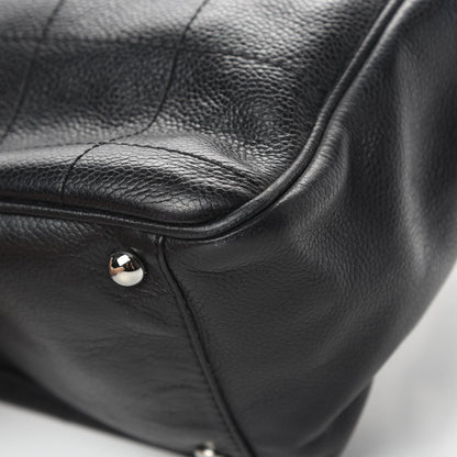 Chanel Caviar Square Stitched Tote Black 10 of 14