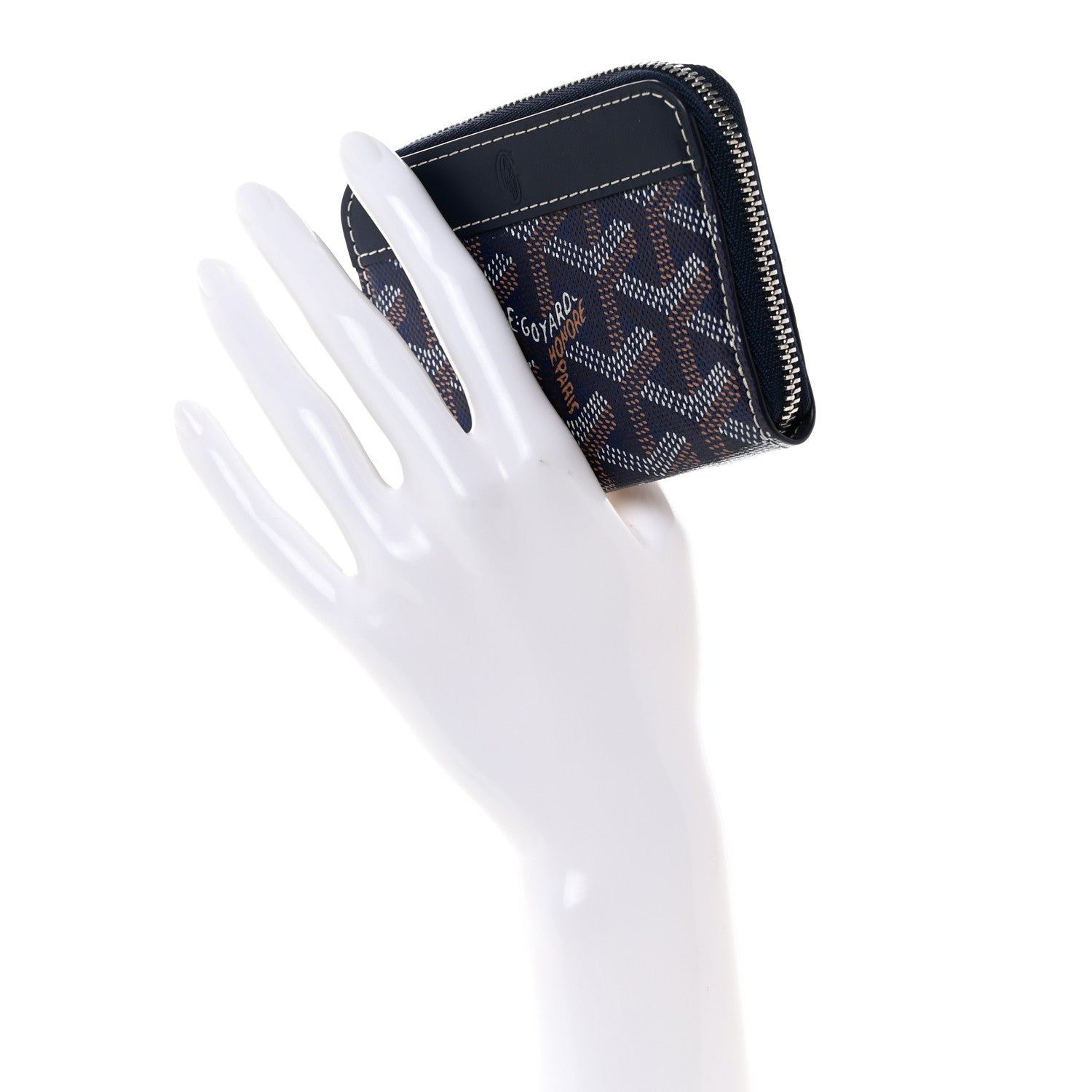 Goyard Goyardine Matignon PM Wallet Navy 2 of 7