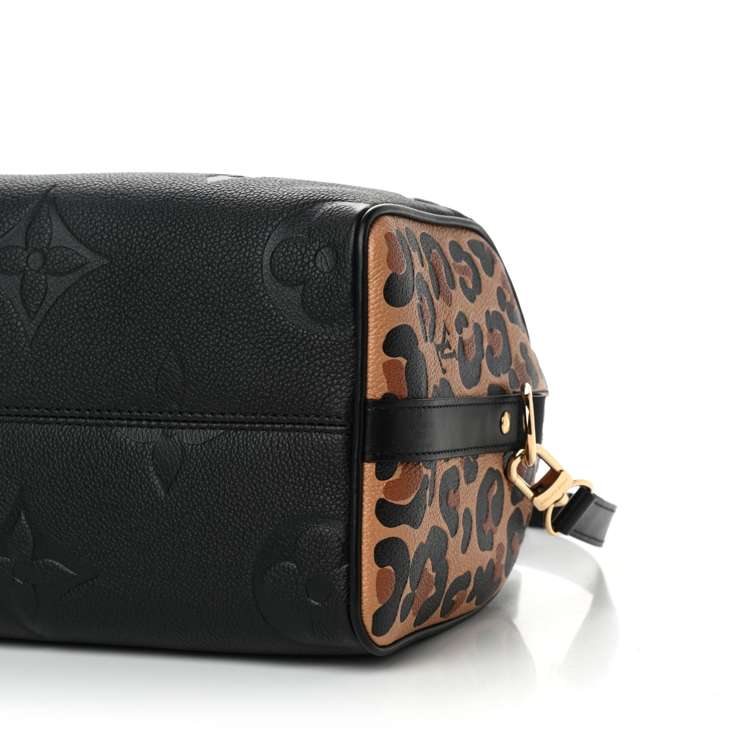 Louis Vuitton Empreinte Monogram Giant Wild At Heart Speedy Bandouliere 25 Black 8 of 8