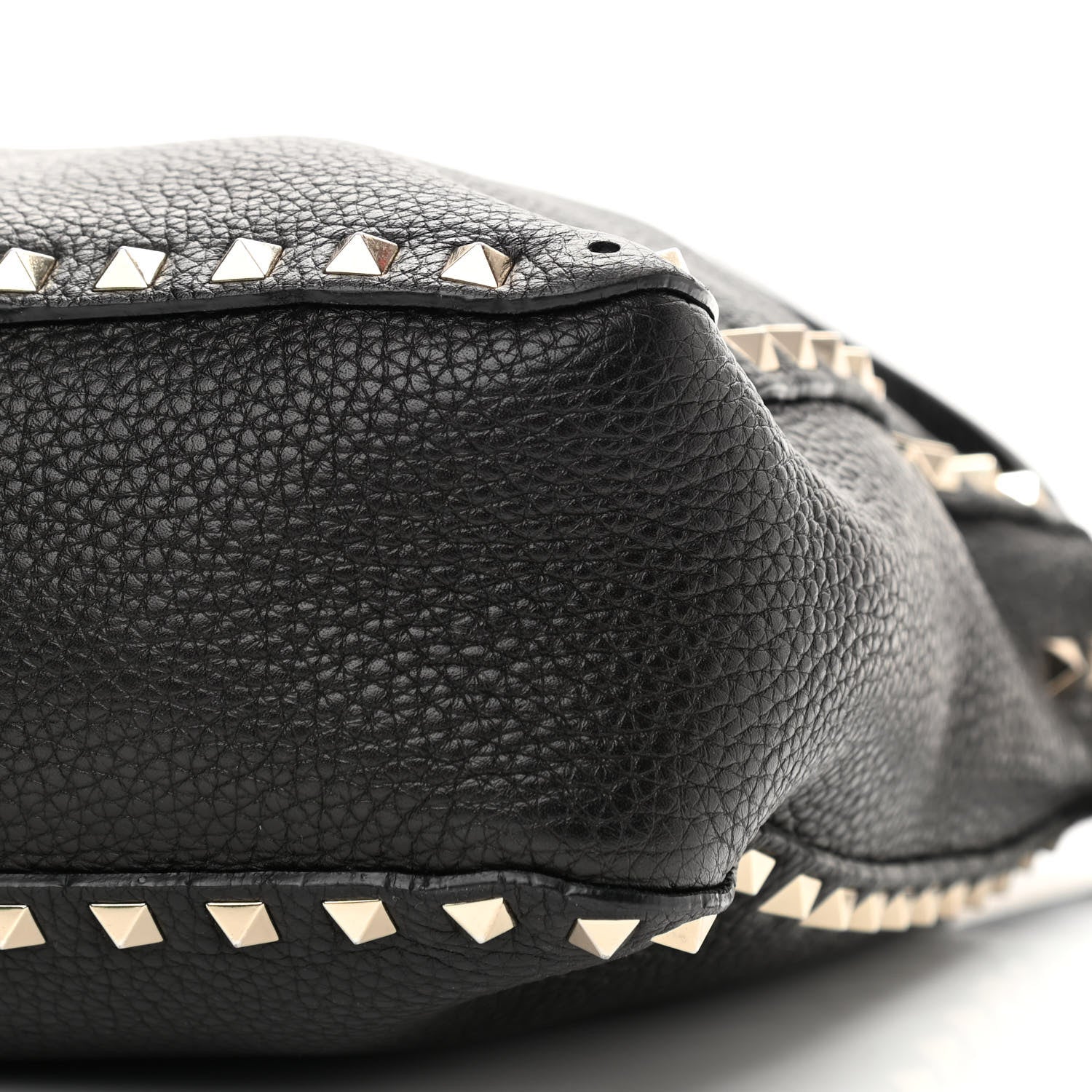 Valentino Garavani Pebbled Calfskin Small Rockstud Flip-Lock Messenger Bag Black 9 of 12