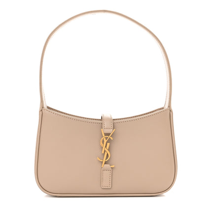 Saint Laurent Vegetable Le 5 A 7 Mini Hobo Dark Beige 1 of 10