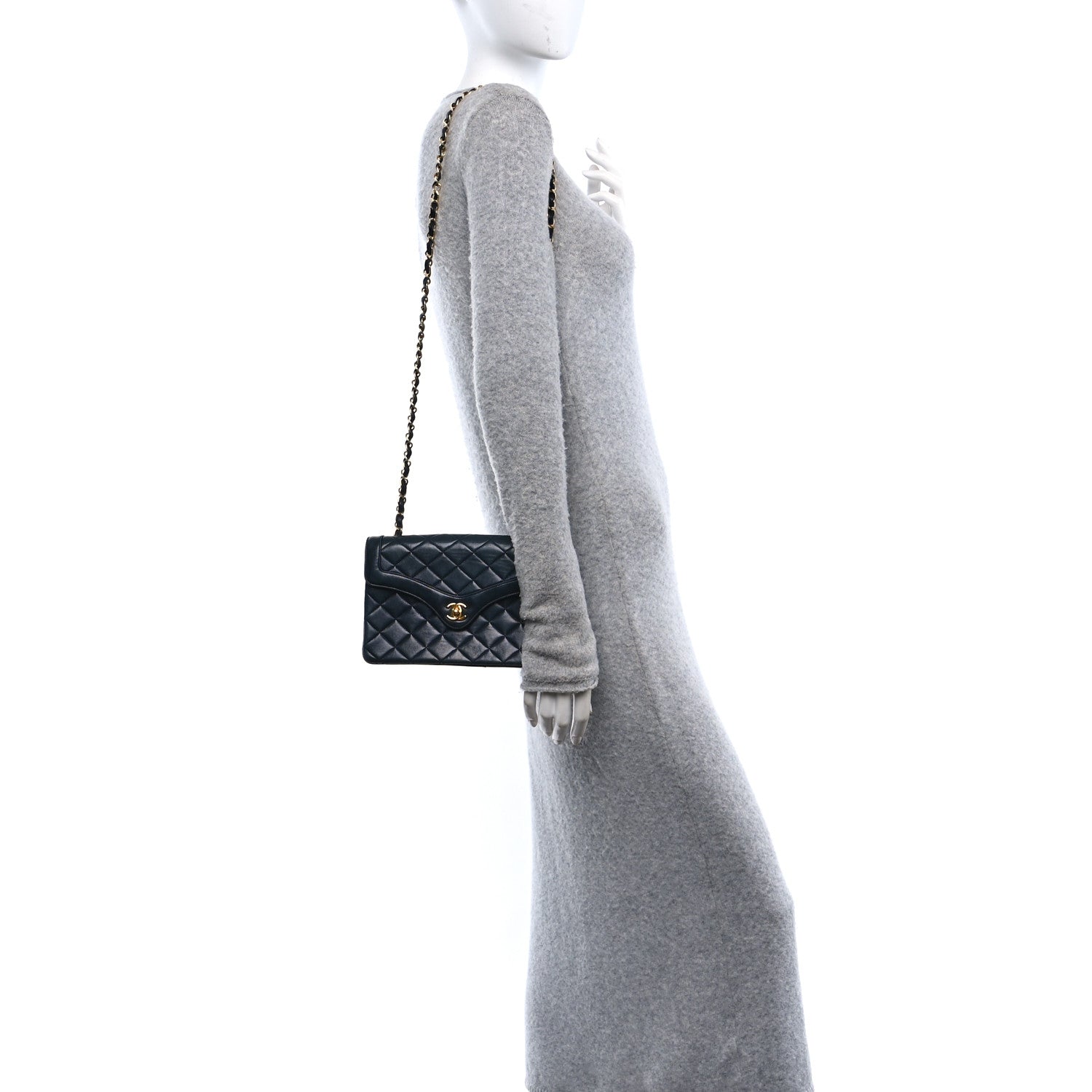 Chanel Lambskin Quilted Small Single Flap Black 2 of 15