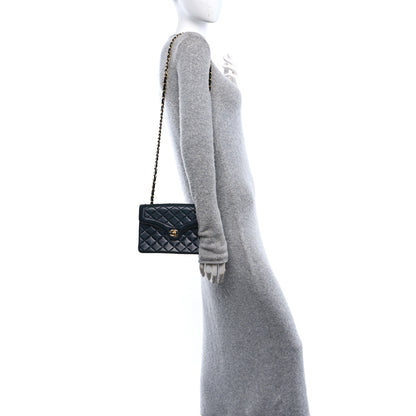Chanel Lambskin Quilted Small Single Flap Black 2 of 15