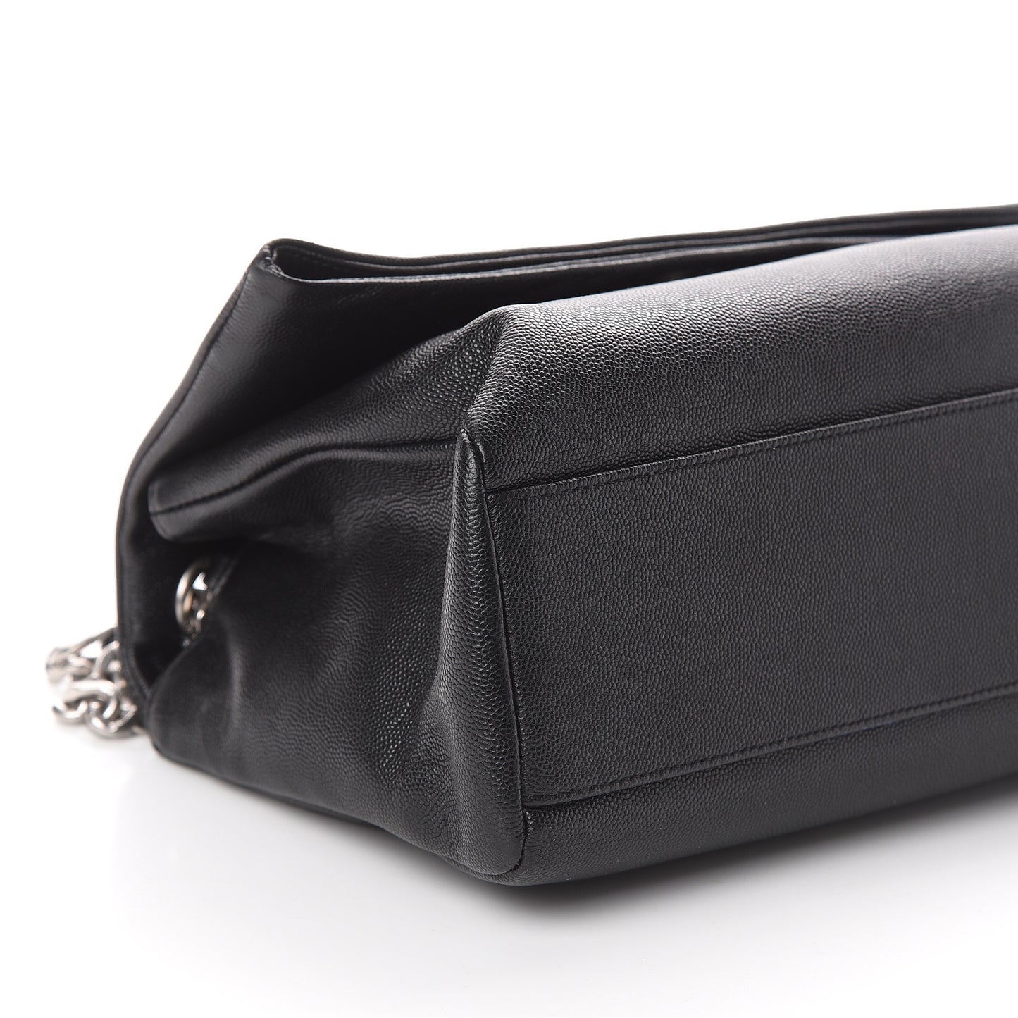 Grain De Poudre Medium West Hollywood Monogram Fold-Over Black