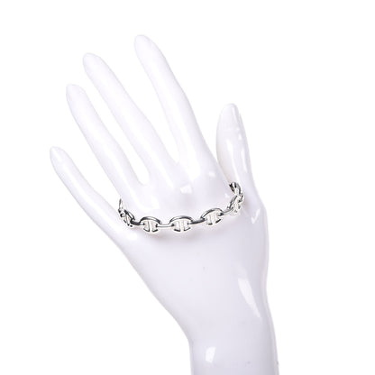 Hermes Sterling Silver MM Chaine d'Ancre Enchainee Cuff Bracelet ST 2 of 6